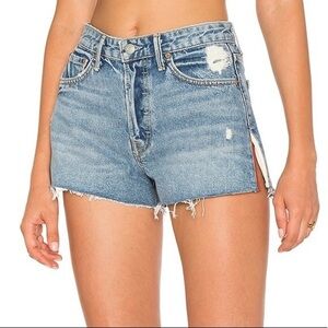 GRLFRND Cindy High-Rise Cut Off Short in Nobody Does it Better